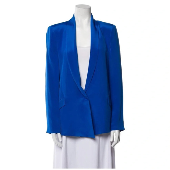 Truth and Pride 100% Silk Blue Blazer Women’s Size XS - Picture 1 of 10